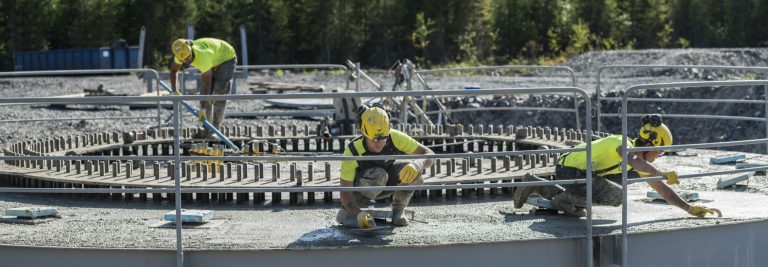 Tuulikaarron Voiman puistojen perustustyöt